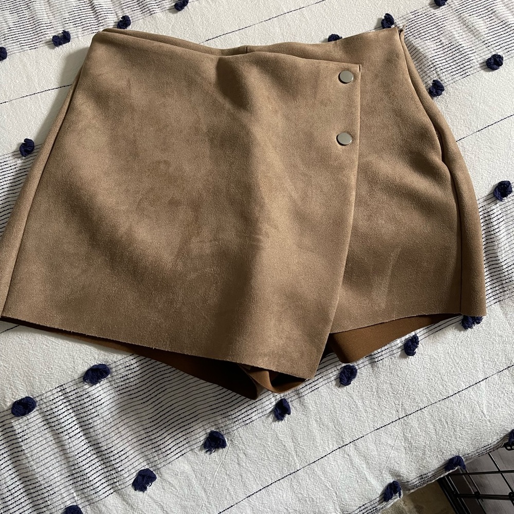 Faux Suede ZARA Skort - Size Small